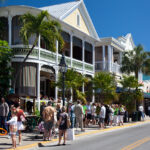 Duval Street, Key West, busy with tourists.