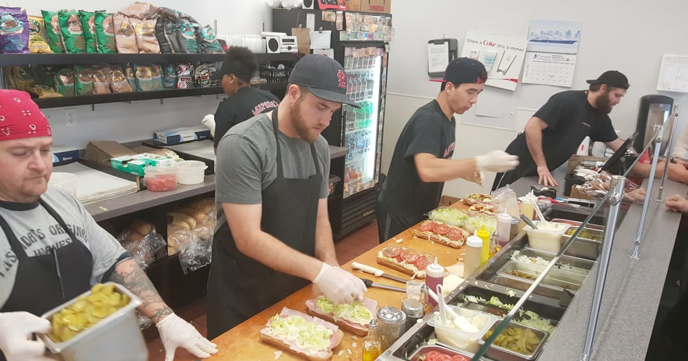 Laspada's Original Hoagies 17th St Production Line