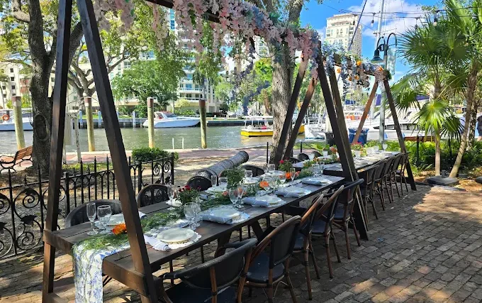 The House on the River Outside Dining