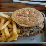 Pop's Smoke Shed Pulled Pork Sandwich